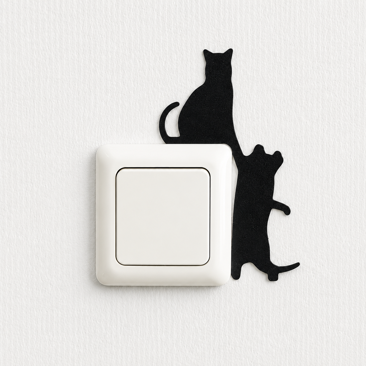 Katzen lichtschalter dekoration - zwei katzen