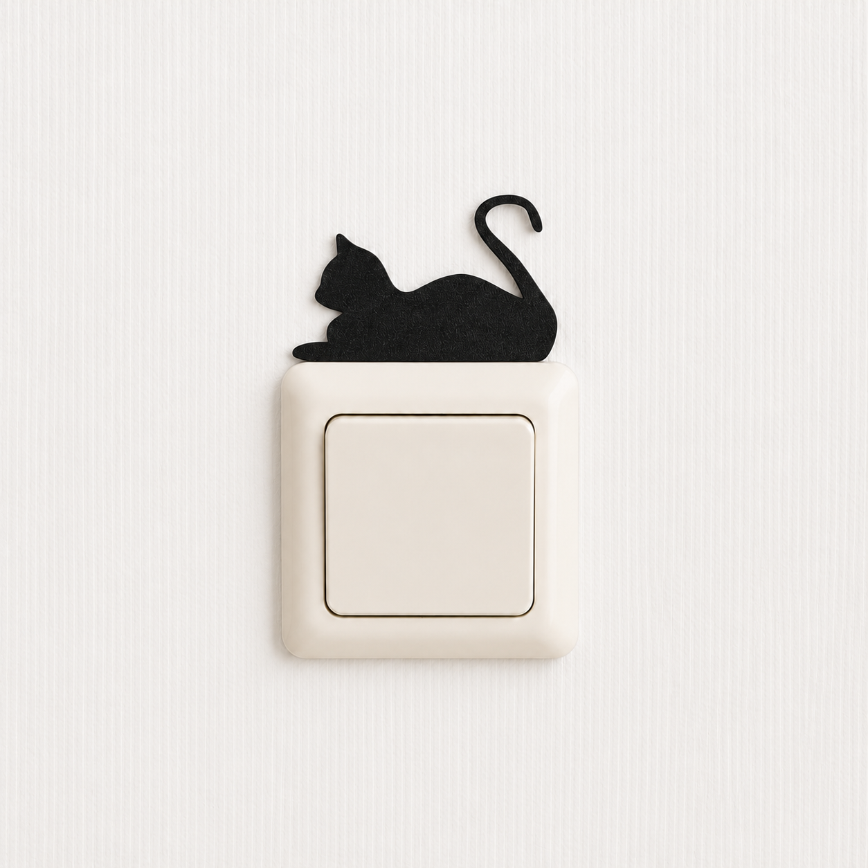 Katzen lichtschalter dekoration - liegende katze
