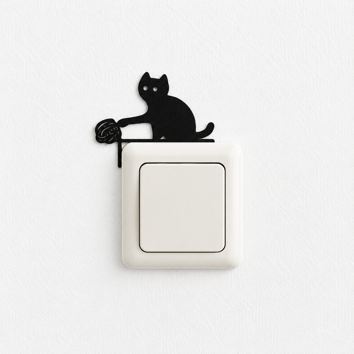 Katzen lichtschalter dekoration - schelmische katze